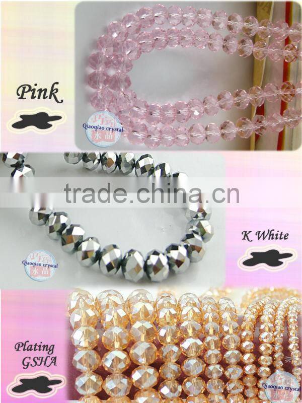 10mm faceted crystal rondelle bead for jewelry craft DIy making wholesale