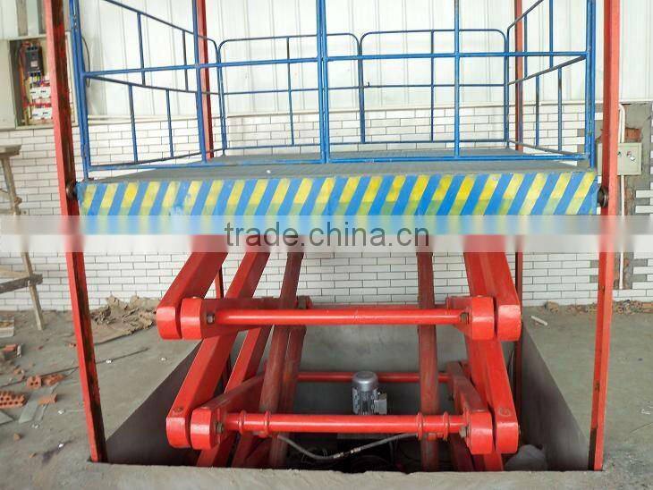 fixed elevated scissor elevating platform