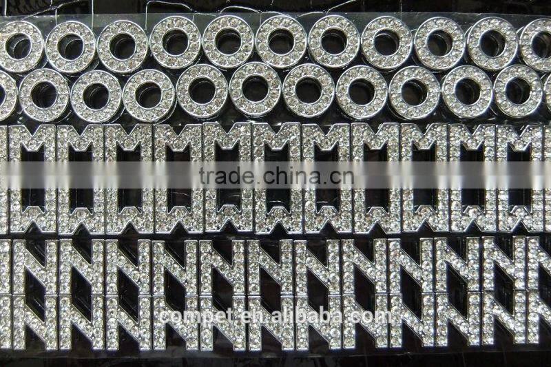 DIY 10mm Rhinestone Slide Letters