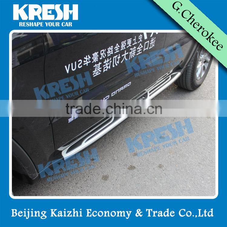 Hot sell Aluminum 4x4 SUV KRESH side step for Grand Cherokee 2011-2015WK with black color and aluminum material