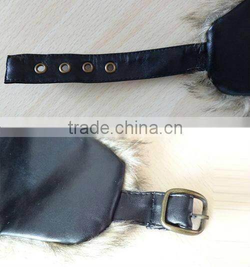 fake fur custom leather trapper hat winter