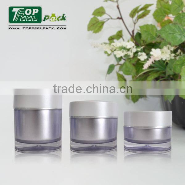 White Plastic 15/30/50g Hand Cream Jar for Cosmetic