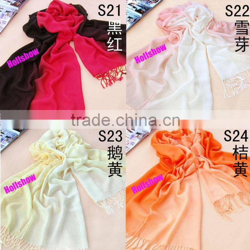 Hot-selling Cashmere Feel Two Tone Pashmina Acrylic Scarf