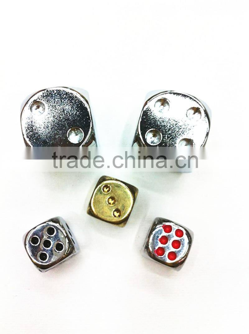 6 sided metal dice