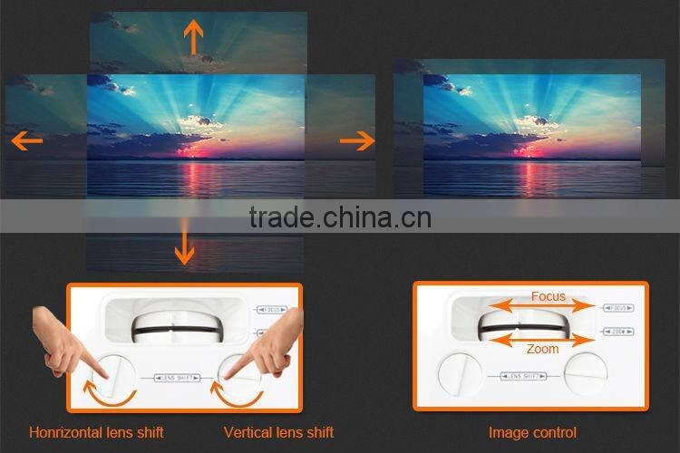 RGB 3 LED 3 LCD 1920 X 1080 WQXGA 3000 Lumens video projector screen for led projector
