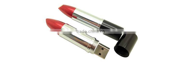 lipstick flashdrive usb drives 16gb flash drive for gift hot sale for wholesale