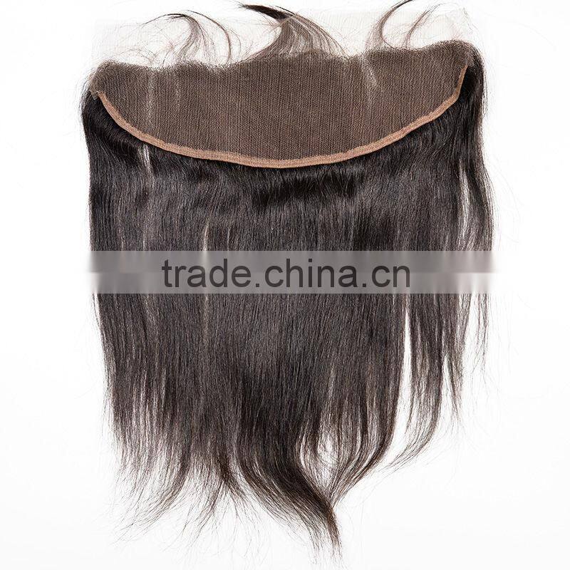 13*2 Natural Wave Black Color Silk Base Lace Frontal Closure