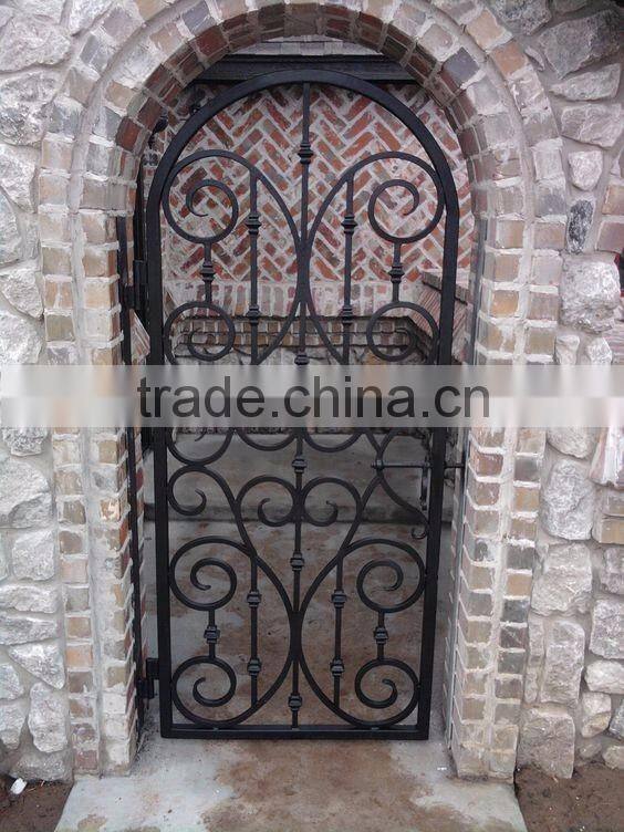 wrought iron decorative wine cellar door,customized size,hand-forged door