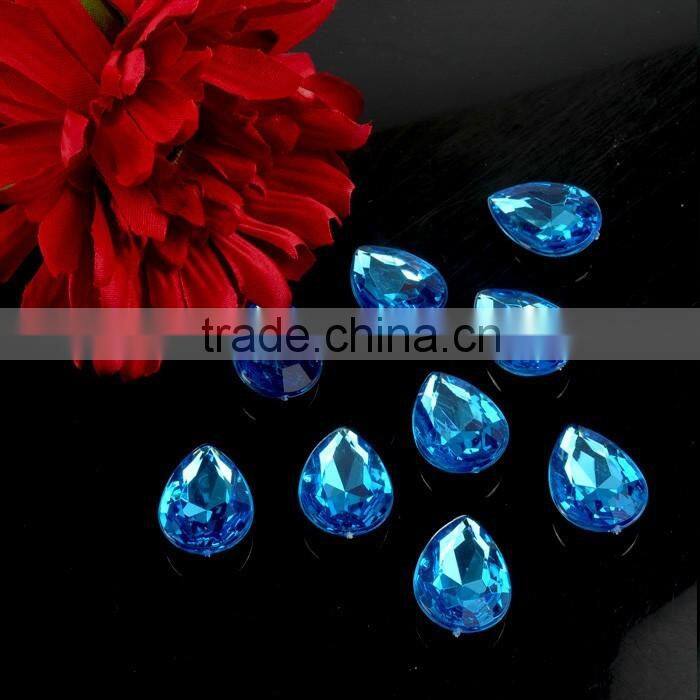 China Wholesale Teardrop Acrylic Sew on rhinestone with Saim, Sew on Acrylic Stone wholesale for Wedding Dress