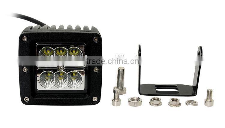 18w 3 inch led work light for tractors and vehicles