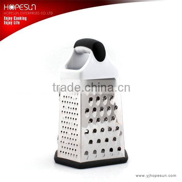 2016 Newfangled 6 side stainless steel handheld food grater