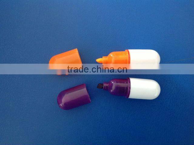 Mini promotional CT-422 gift pill highlighter pen
