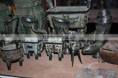 chinese antique Chan Kuo Bronze Wine cup