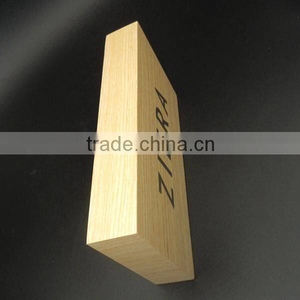 Manufacturer Wood Logo Block with OEM/ODM