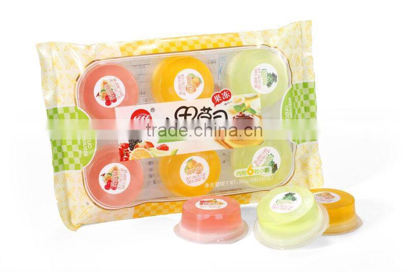 natural 390g Mixed Fruit jelly bebeto bag packing