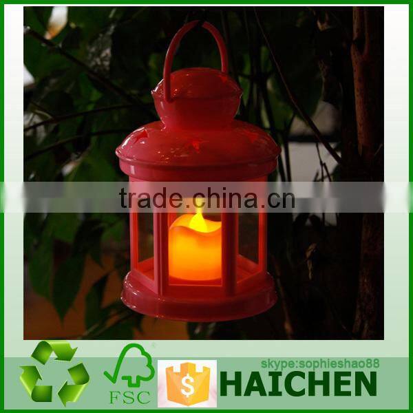 Mini portable plastic Led hurricane lantern