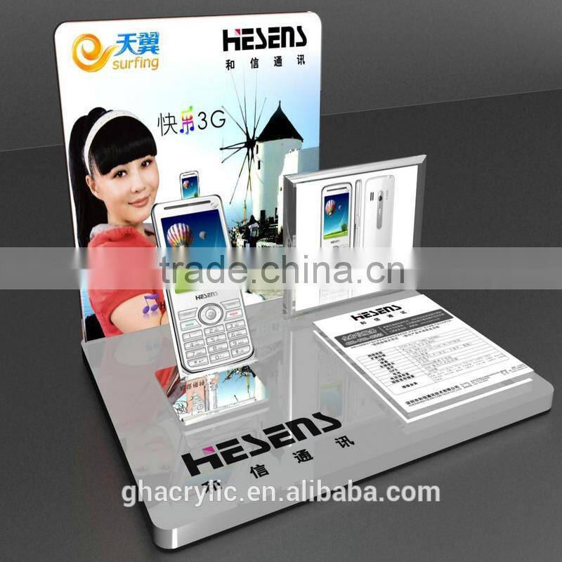 GH-RZ528 Magazine Clear Acrylic Table Dispaly File Stand Racks For Office ,top grade acrylic display rack
