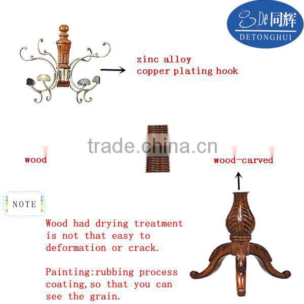 New home furniture wooden clothes rack tree S-12#