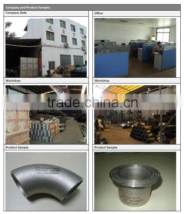 Butt welding pipe fittings