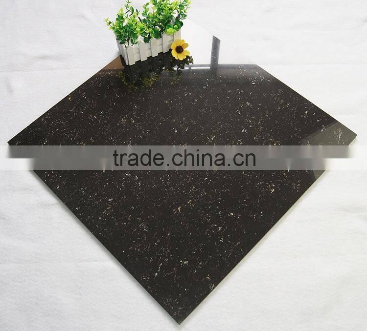 Black crystal double loading grade AAA polished porcelain tiles 60x60