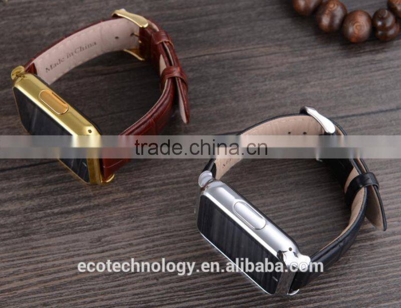 15$ W90 Bluetooth Smart Watch 6260A Men Luxury Leather Business Wristwatch Knight Full View HD