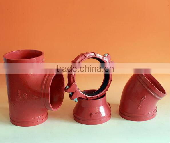 Ductile iron equal tee