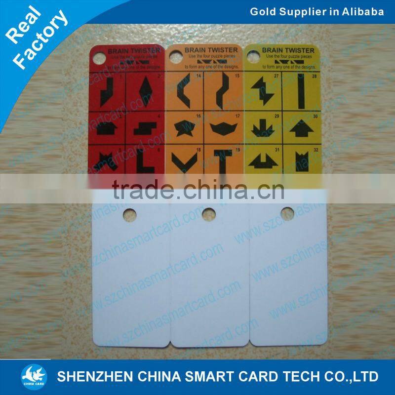 Customized luggage tag pvc card