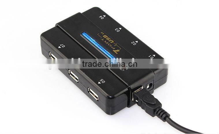 2014 new style 7 ports USB 2.0 HUB Dual Core High Speed