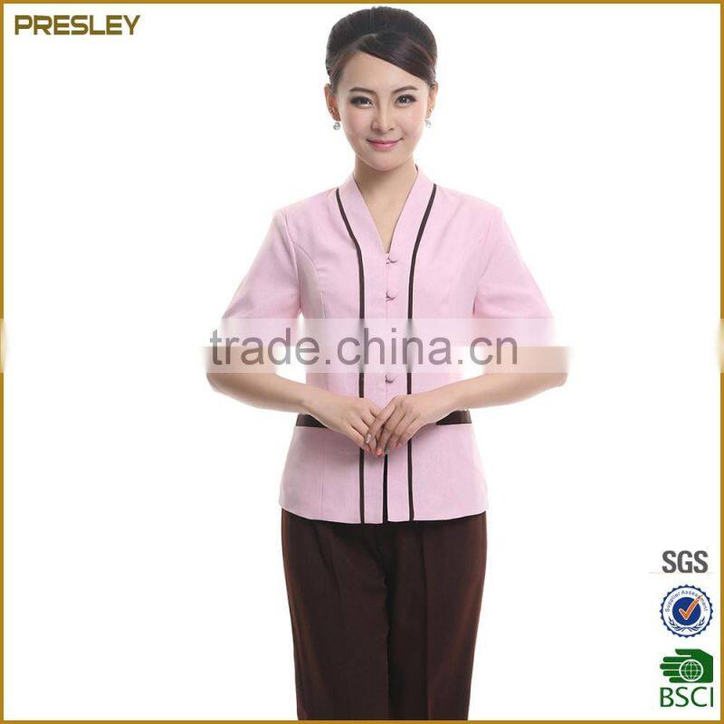 New design high quality restaurant hotel uniform supplies waitress uniform