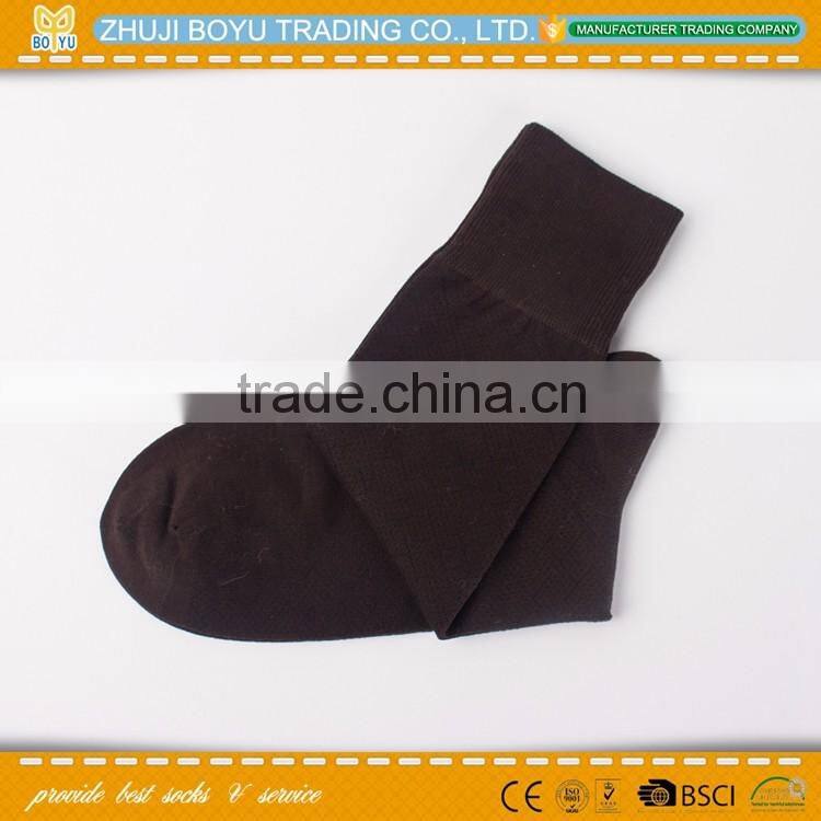 BY-160406 wholesale elite crew man cotton dress socks for men