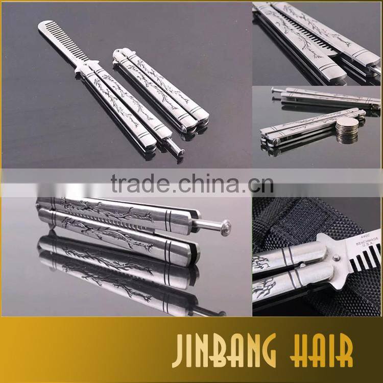 2016 Aibaba Express Practice Balisong Butterfly Multi Functional Double Dragon Dull Trainer Comb Hot Selling in Malaysia