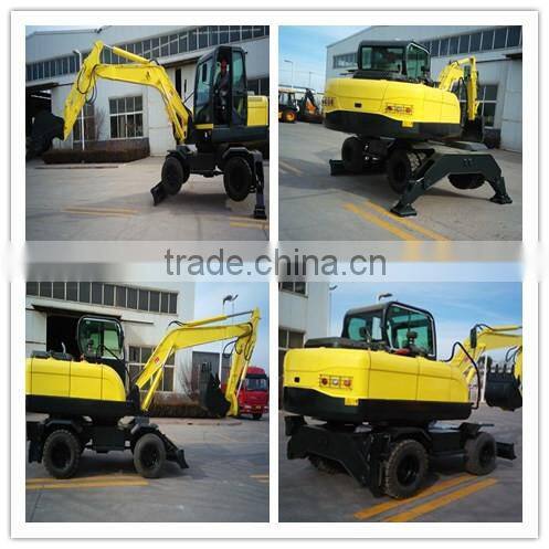 China 6ton small wheel excavator,mini wheel excavators 6ton,7ton,8ton,10ton