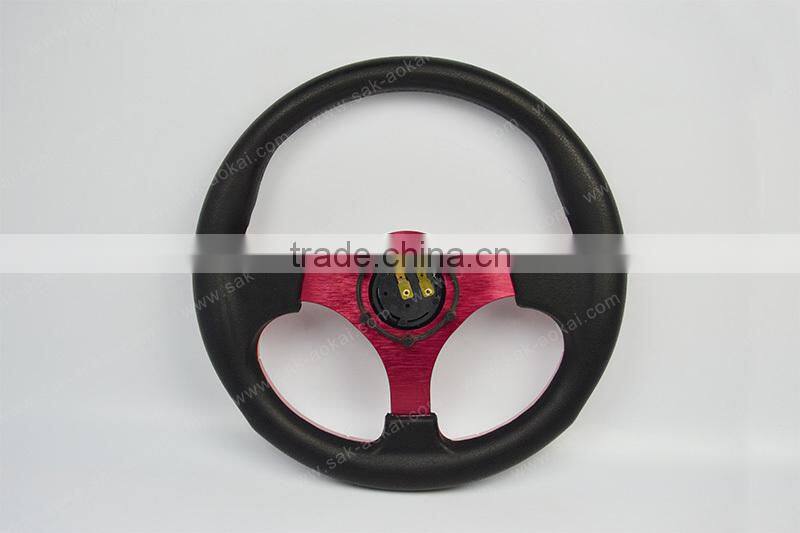 Best Quality 6 hole 320mm PU Racing Car Game Steering Wheel