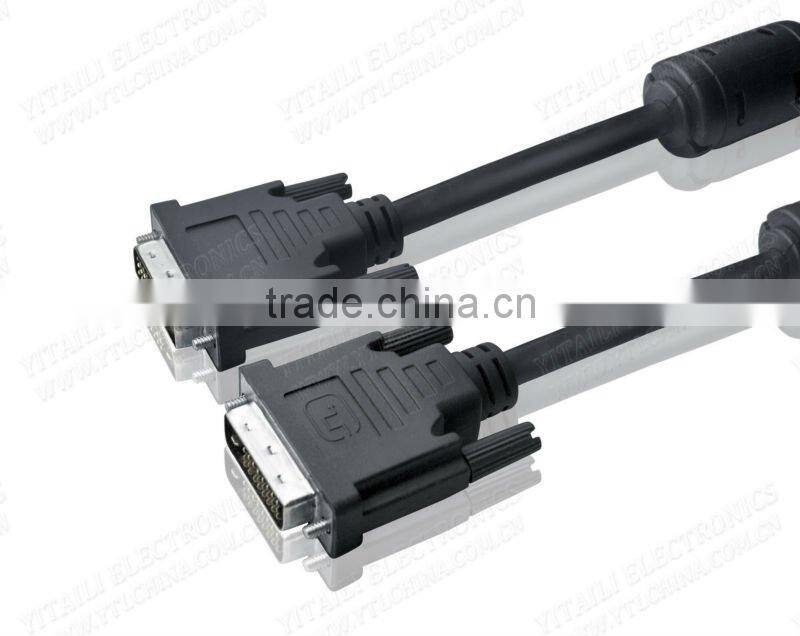 DVI Cable with Two Ferrite cords and Nylon Net