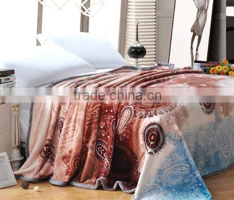 2015 New Printed colorful flannel fleece blanket