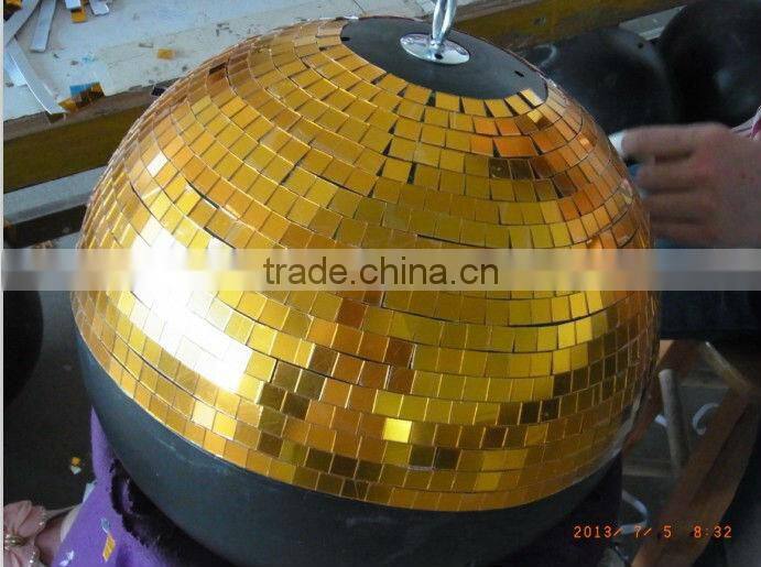 Attractive Party Stage silver disco mirror reflective glass 12inch plastic ball