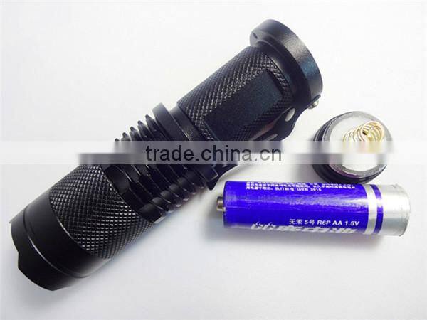 GS-9016 aluminum xml Q5 230lm outdoor most powerful pocket elastic led fleshlight with CE &ROHS