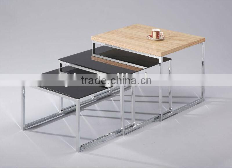 Metal Glass Nesting Table