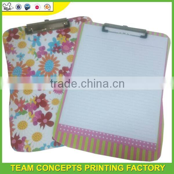 high quality small clipboard with paper pad