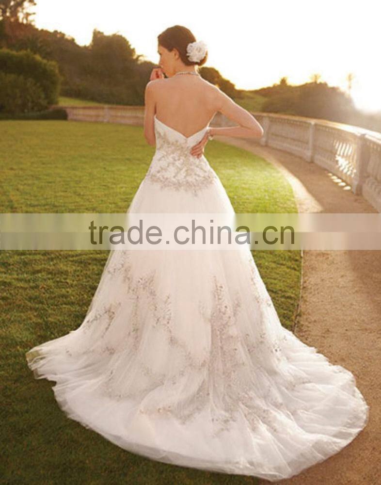 Best Selling turkey istanbul lace long train wedding dress