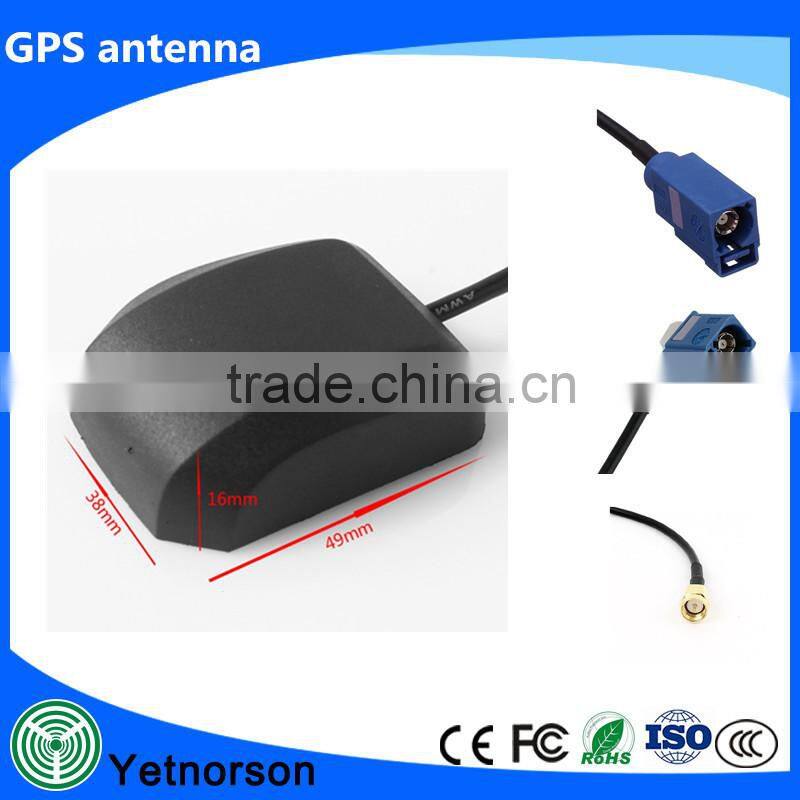 Mini GPS Antenna Fakra RA with 5m cable for MFD2 RNS2 RNS-E MFD 2 VW SAT NAV Mini GPS Antenna with Fakra Antenna Aerial Booster