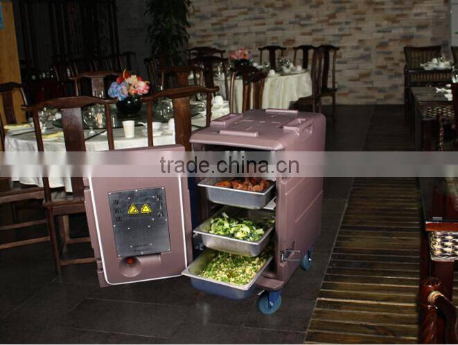 116L Electrical Food Warmer Trolley with power