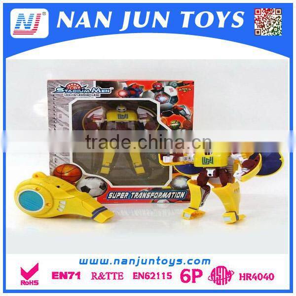 New design transform robot plastic toys for kids
