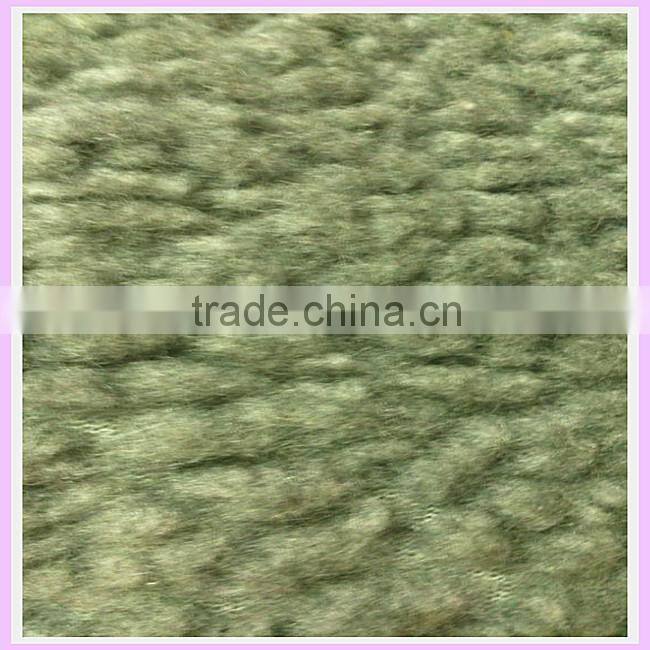 wool fabric 80 wool 20 polyester knitted wool fabric sherpa faux fur raw material for shoe making china supplier
