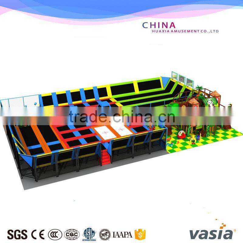 2016 used commercial big cheap children indoor playground with trampoline park for hot selling