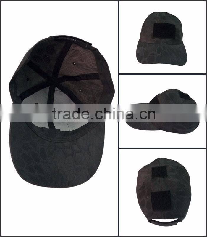 Black python camo softtextile military cap