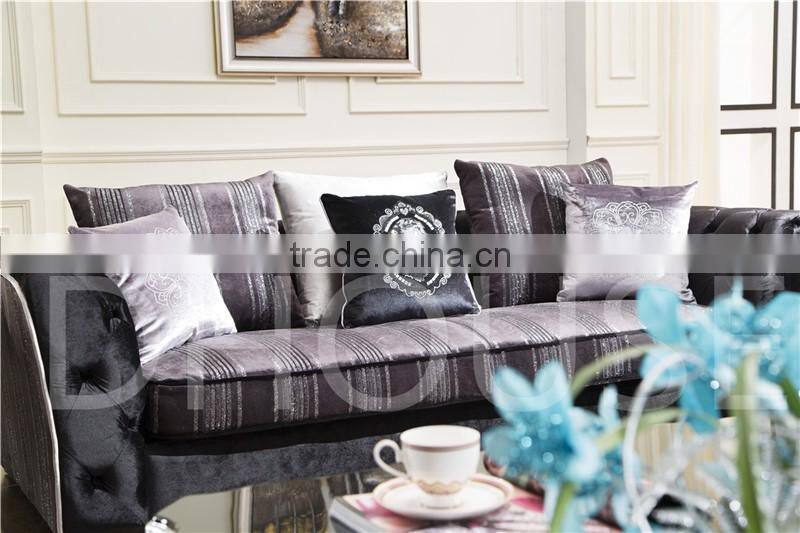 new classic style sofa with buttons fabric sofa set Hot-Sale Living Room sofa