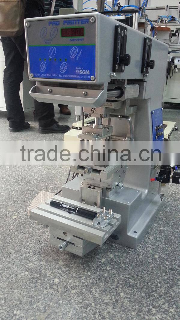 1 color sealed ink cup mini cheap electric and pneumatic pad printer GW-MINI-CP