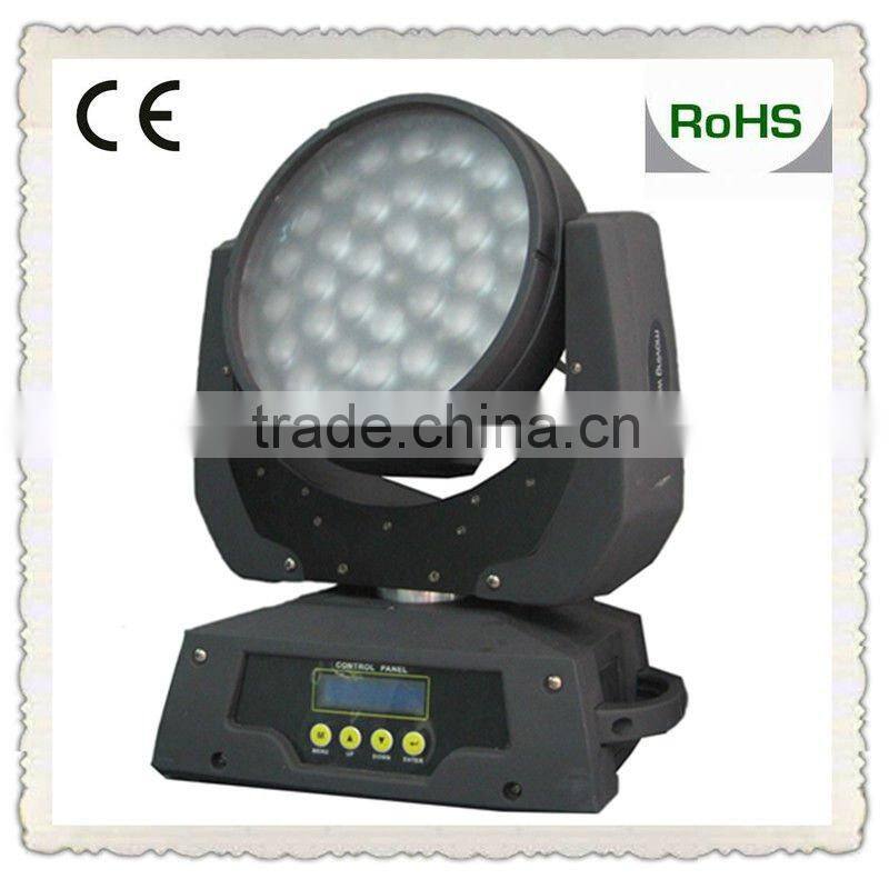 36*8W RGBW 4in 1 led zoom moving head dj disco stage lights