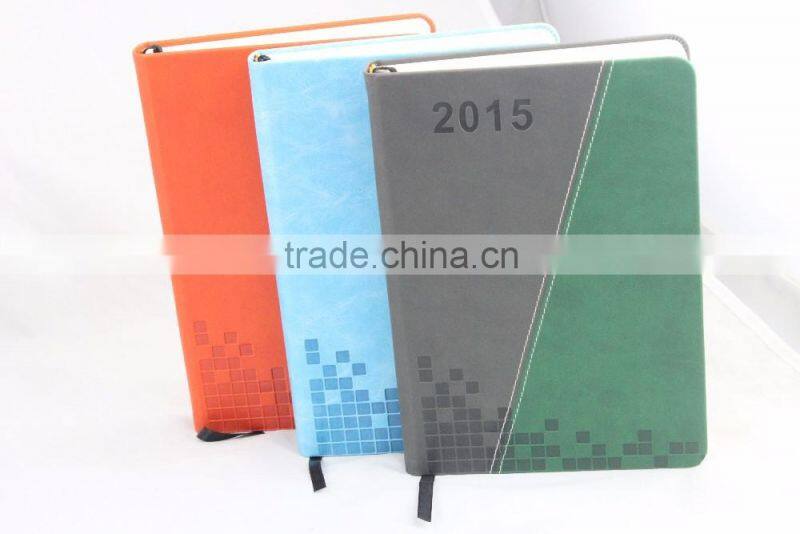 Factory direct supply A5 size genuine/pu leather hardcover notebook with customer logo